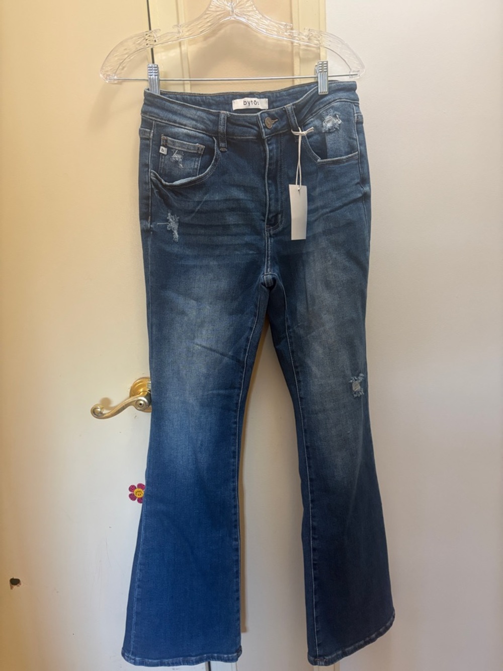 Judy Blue Dark Blue High-Rise Flare Jeans